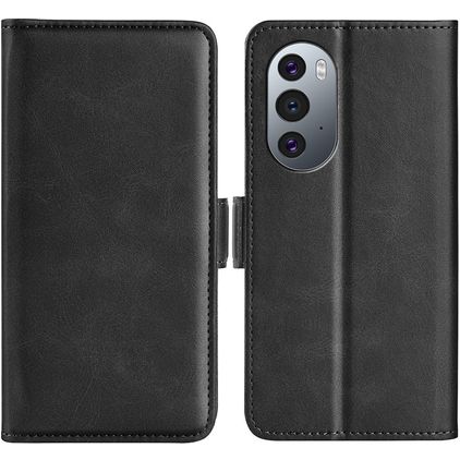 Mobigear Slim Magnet Motorola Edge X30 Hülle Klapphülle Geldbörse - Schwarz
