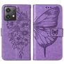 Mobigear Butterfly Motorola Moto G84 Hülle Klapphülle Geldbörse - Lila