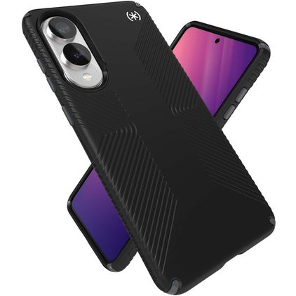 Speck Presidio2 Grip Samsung Galaxy S25 Edge Hülle Hardcase Backcover Stoßfest - Schwarz