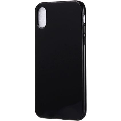 Mobigear Colors iPhone XR Hülle Flexibles TPU Backcover - Schwarz