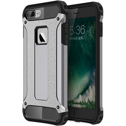 Mobigear Outdoor iPhone 8 Plus Hülle Hardcase Backcover Stoßfest - Grau