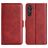 Mobigear Slim Magnet Samsung Galaxy M55 Hülle Klapphülle Geldbörse - Rot