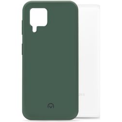 Mobilize Rubber Gelly Samsung Galaxy A22 4G Hülle Flexibles TPU Backcover - Matt Green