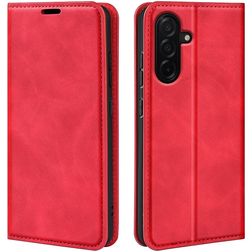 Mobigear Retro Slim Samsung Galaxy A27 Hülle Klapphülle Geldbörse - Rot