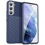 Mobigear Groove Samsung Galaxy S23 Ultra Hülle Flexibles TPU Backcover - Blau