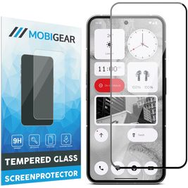 Mobigear Premium Nothing Phone (2a) Panzerglas Gehärtetes Glas Displayschutz - Hüllenfreundlich - Schwarz