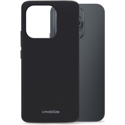 Mobilize Rubber Gelly HONOR 400 Lite Hülle Flexibles TPU Backcover - Schwarz