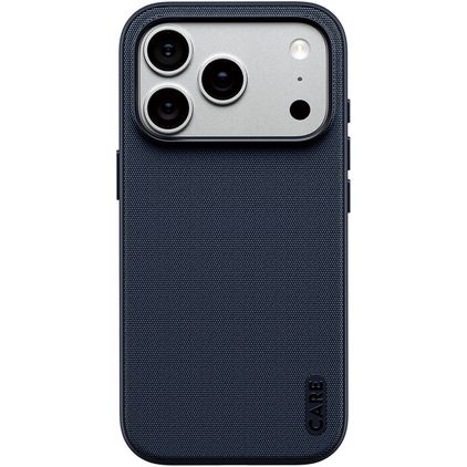 CARE by PanzerGlass Fusion Fabric iPhone 18 Pro MagSafe Stoff Backcover Shockproof - Blau