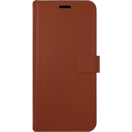 Valenta Gel Skin iPhone 14 Pro Hülle Echtes Leder Klapphülle Geldbörse - Braun