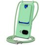 Mobigear Lanyard Card Google Pixel 10a Silikon Handykette mit Kartenhalter - Grün