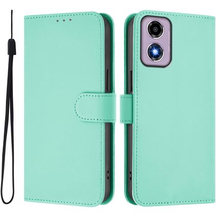 Mobigear Urban Wallet Motorola Moto E14 Hülle Klapphülle Geldbörse - Minze