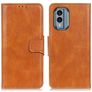 Mobigear Classy Nokia X30 Hülle Klapphülle Geldbörse - Cognac