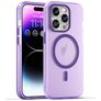 Mobigear Shockproof iPhone 16 Pro MagSafe Hülle Flexibles TPU Backcover - Lila