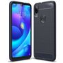Mobigear Brushed Slim Xiaomi Mi Play Hülle Flexibles TPU Backcover - Marineblau