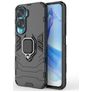 Mobigear Armor Ring HONOR 90 Lite Hülle Hardcase Backcover Stoßfest mit Ringhalter - Schwarz