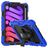 Mobigear SureGrip Xtreme iPad Mini 6 (2021) Hülle Kunststoff,Silikon Backcover + Stifthalter + Schulterträger + Ständer - Schwarz / Dunkelblau