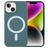 Mobigear Rubber Touch iPhone 15 Silikon MagSafe Hülle Backcover - Grün