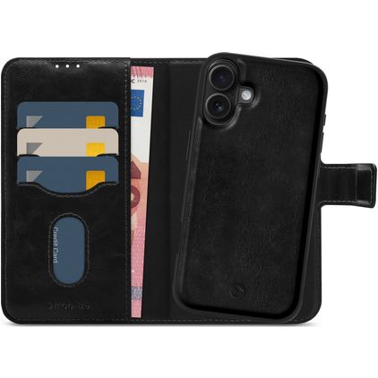 Mobilize MagSafe Gelly Wallet iPhone 16 MagSafe Hülle Abnehmbare 2in1 Klapphülle Geldbörse - Schwarz