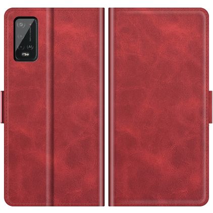 Mobigear Slim Magnet Wiko Power U20 Hülle Klapphülle Geldbörse - Rot