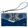 Mobilize Gelly Velvet iPhone SE (2022) Hülle Abnehmbare 2in1 Clutch - Royal Blue Snake