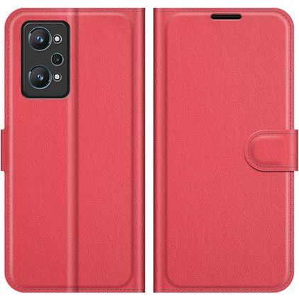 Mobigear Classic Realme GT Neo2 Hülle Klapphülle Geldbörse - Rot