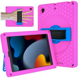 Mobigear Ruggedized iPad 7 (2019) Hülle EVA Schaum Backcover + Ständer - Pink