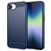 Mobigear Brushed Slim iPhone 16e Hülle Flexibles TPU Backcover - Blau