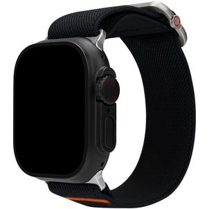 Mobilize Elastic Nylon Apple Watch Armband Elastisches Band - 49/46/45/44 mm - Schwarz