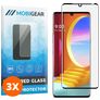 Mobigear Curved LG Velvet Panzerglas Gehärtetes Glas Displayschutz - Hüllenfreundlich - Schwarz (3er Pack)