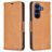 Mobigear Excellent Samsung Galaxy A27 Hülle Klapphülle Geldbörse - Cognac