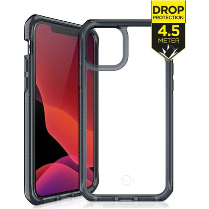 ITSkins SupremeClear iPhone 12 Pro Hülle Hardcase Backcover Stoßfest - Transparent / Schwarz