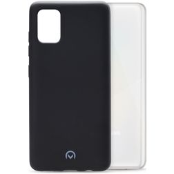 Mobilize Rubber Gelly Samsung Galaxy A31 Hülle Flexibles TPU Backcover - Matt Black