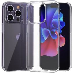 Mobigear Basics Durchsichtig iPhone 15 Pro Max Hülle Flexibles TPU Backcover - Transparent