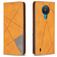Mobigear Rhombus Slim Nokia 1.4 Hülle Klapphülle - Cognac