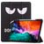 Mobigear Tri-Fold Gel iPad Pro 12.9 Zoll (2022) Hülle Klapphülle + Stifthalter - Do Not Touch