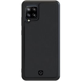 Valenta Snap Samsung Galaxy A42 Hülle Echtes Leder Backcover - Schwarz