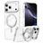 Mobigear Frosted Mag iPhone 17 Pro Max MagSafe Hülle Hardcase Backcover mit Ständer - Silber