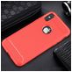 Mobigear Brushed Slim iPhone XS Hülle Flexibles TPU Backcover - Rot