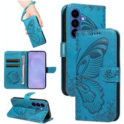 Mobigear Butterfly Samsung Galaxy S26 Plus Hülle Klapphülle Geldbörse - Blau