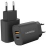 Mobilize Dual USB / USB-C Ladegerät Power Delivery 25W - Schwarz