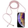 Mobigear Lanyard iPhone X Flexibles TPU Handykette - Transparent / Roségold