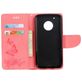 Mobigear Butterfly Motorola Moto G5 Plus Hülle Klapphülle Geldbörse - Pink