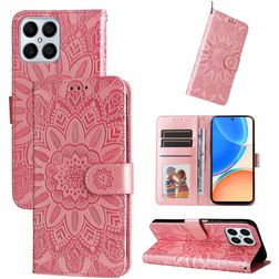 Mobigear Sunflower HONOR X8 Hülle Klapphülle Geldbörse - Magenta