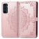 Mobigear Mandala Samsung Galaxy A16 Hülle Klapphülle Geldbörse - Roségold