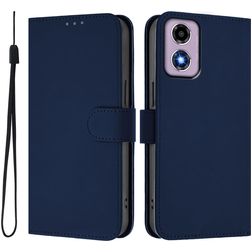 Mobigear Urban Wallet Motorola Moto E14 Hülle Klapphülle Geldbörse - Marineblau