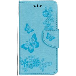 Mobigear Butterfly iPhone XS Hülle Klapphülle Geldbörse - Blau Mobigear Butterfly iPhone XS Hülle Klapphülle Geldbörse - Blau