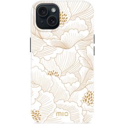 MIO iPhone 15 MagSafe Hülle Hardcase Backcover - White Roses