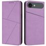 Mobigear Frosted Flip iPhone Air Hülle Klapphülle Geldbörse - Lila