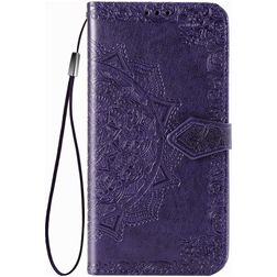 Mobigear Mandala OPPO Reno 3 Pro Hülle Klapphülle Geldbörse - Lila