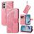 Mobigear Butterfly Motorola Moto E13 Hülle Klapphülle Geldbörse - Pink